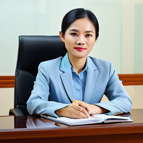 Home 21 **
"A professional Vietnamese businesswoman in a modest áo dài, sitting at a desk in a Ho Chi Minh City office, fully clothed, appropriate attire, safe for work, perfect anatomy, natural proportions, professional photography, high quality, warm lighting, modern office environment."
**