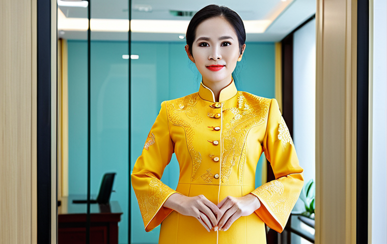 Professional Businesswoman**
"A professional Vietnamese businesswoman in a modern ao dai (traditional long dress) tailored as a modest business suit, standing in a bright, modern Ho Chi Minh City office. Fully clothed, appropriate attire, safe for work, perfect anatomy, natural proportions, professional photography, high quality."
**