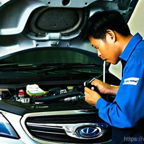 Home 16 중고차 수리비용 - **Prompt:** A discerning Vietnamese individual, approximately 35-45 years old, meticulously inspecti...