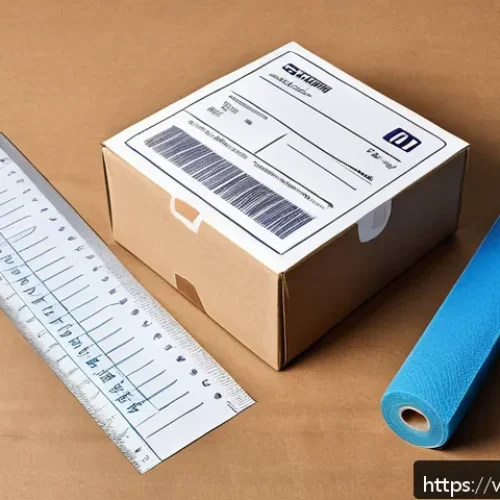 Home 31 택배 국제배송비 - A detailed illustration of international shipping packaging optimization: show a neatly packed mediu...
